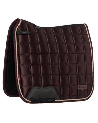 Damson coloured LeMieux Loire Dressage Square on white background 