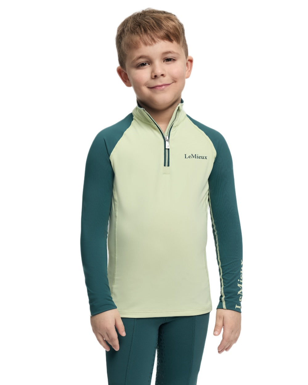 Macaron coloured LeMieux Mini Base Layer on white background 