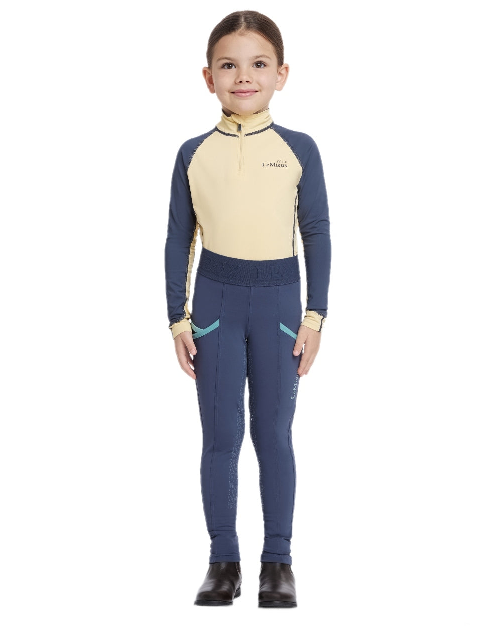 Mimosa coloured LeMieux Mini Base Layer on white background 