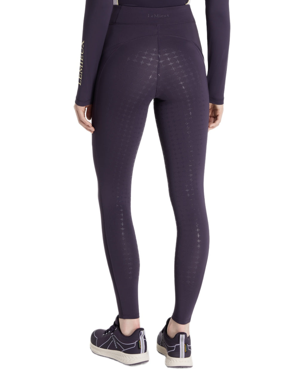 Juniper coloured LeMieux Naomi Pull On Breeches on white background 