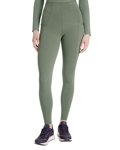 Rosemary coloured LeMieux Naomi Pull On Breeches on white background 