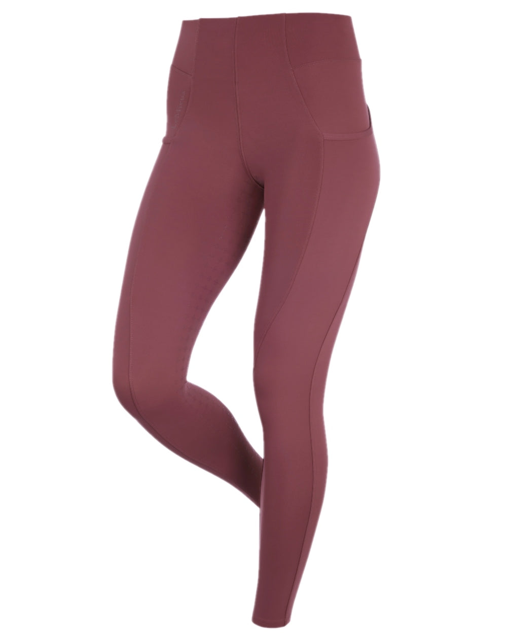 Rosewood coloured LeMieux Naomi Pull On Breeches on white background 