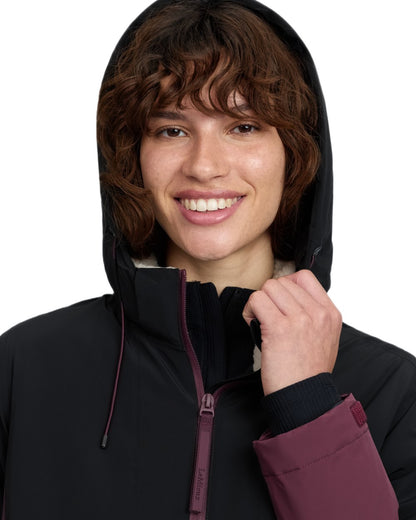 Black Bramble coloured LeMieux Phoebe Half Zip Waterproof Anorak on white background 