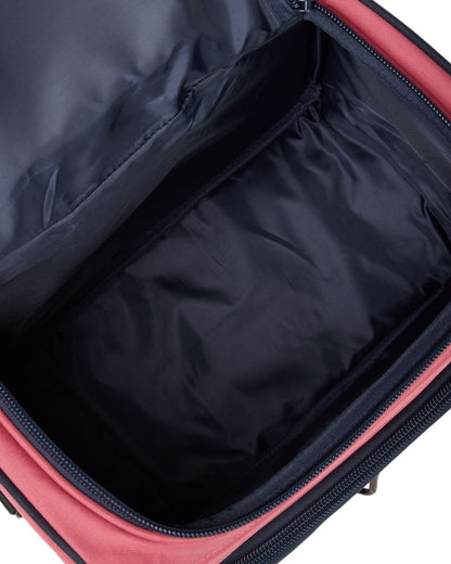 Cranberry coloured LeMieux ProKit Lite Grooming Bag on white background 