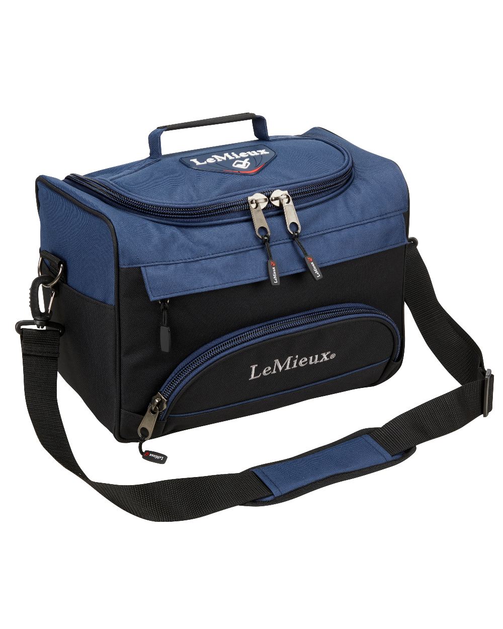 Navy coloured LeMieux ProKit Lite Grooming Bag on white background 