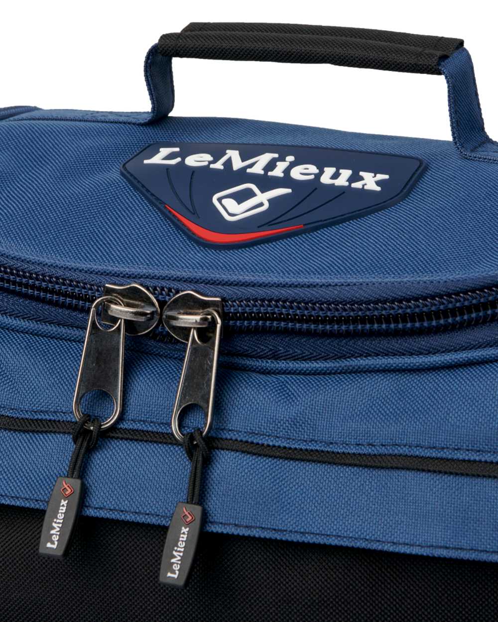 Navy coloured LeMieux ProKit Lite Grooming Bag on white background 