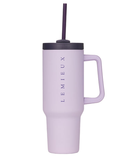 Lilac coloured LeMieux Sports Cup on white background 