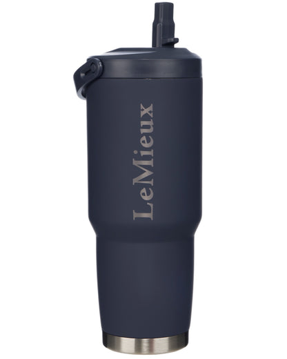 Navy coloured LeMieux Sports Flip Cup on white background 