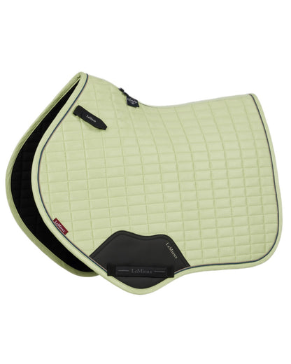 Macaron coloured LeMieux Suede Close Contact Squares on white background 
