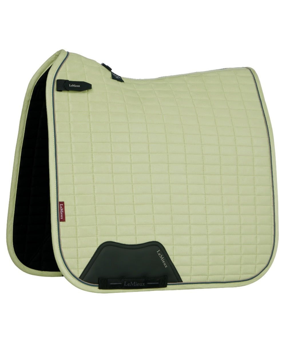 Macaron Coloured LeMieux Suede Dressage Square On A White Background 