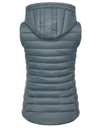 Petrol coloured LeMieux Tilly Hooded Puffer Gilet on white background 