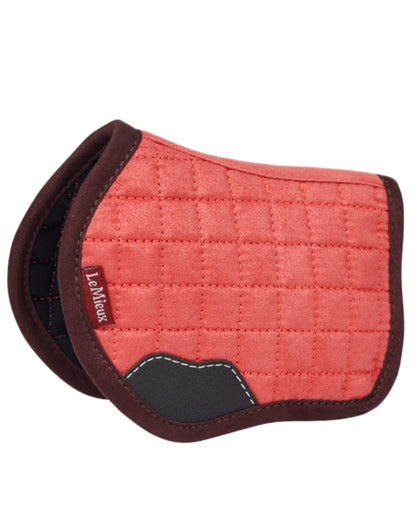 Cranberry Coloured LeMieux Toy Pony Pad On A White Background 