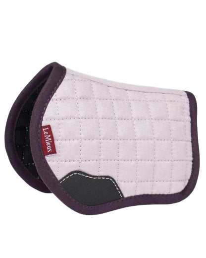Lilac Coloured LeMieux Toy Pony Pad On A White Background 