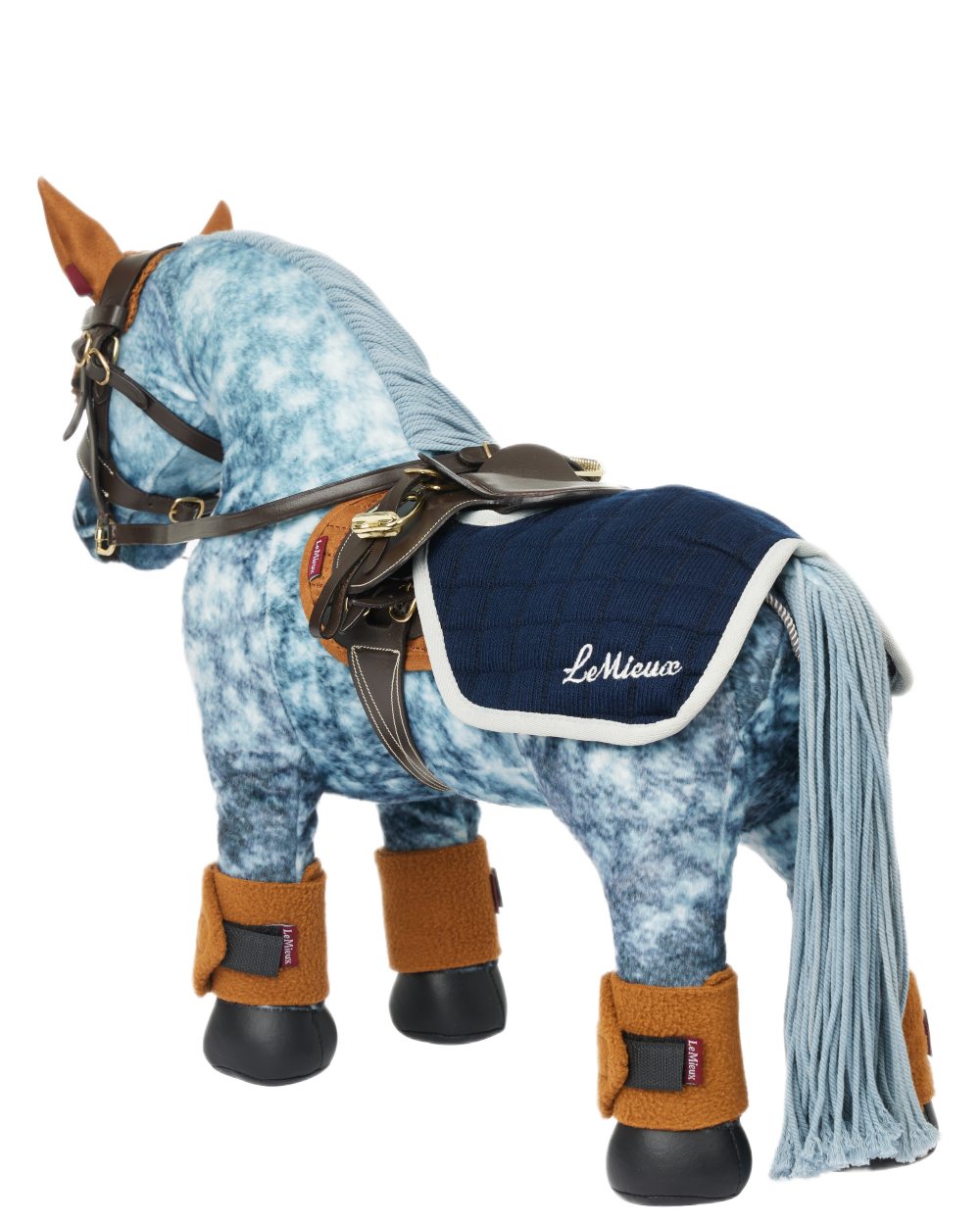 Navy coloured LeMieux Toy Pony Quarter Sheet on white background 
