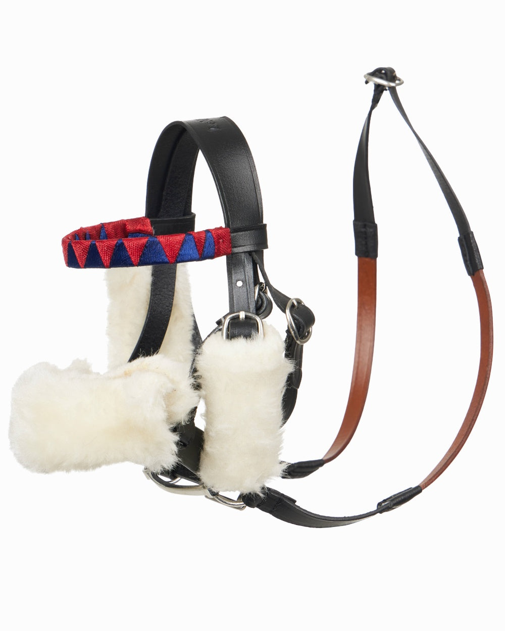 Black coloured LeMieux Toy Pony Racing Bridle Set on white background 