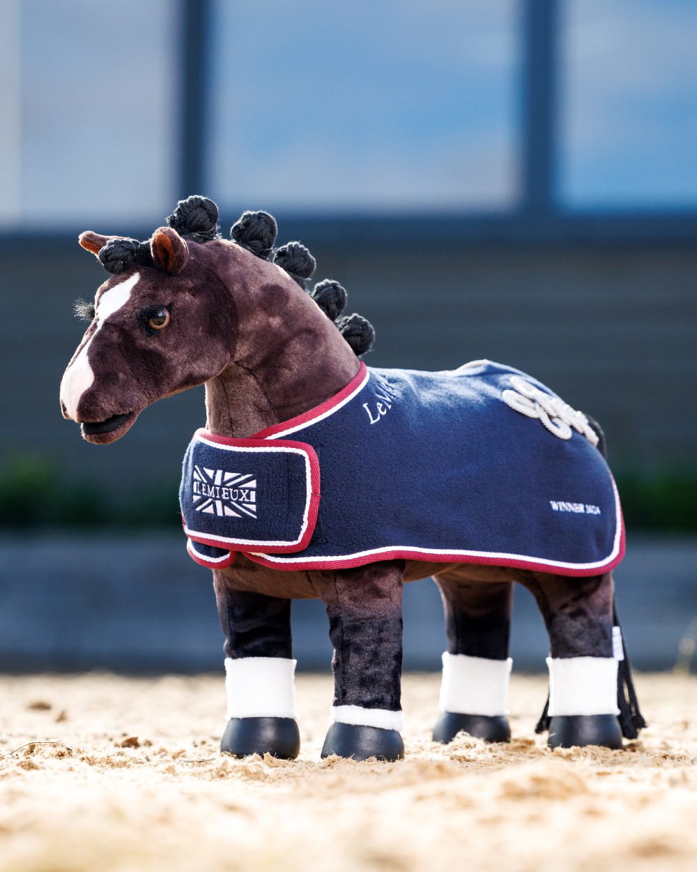 LeMieux Toy Pony Valegro on blue background