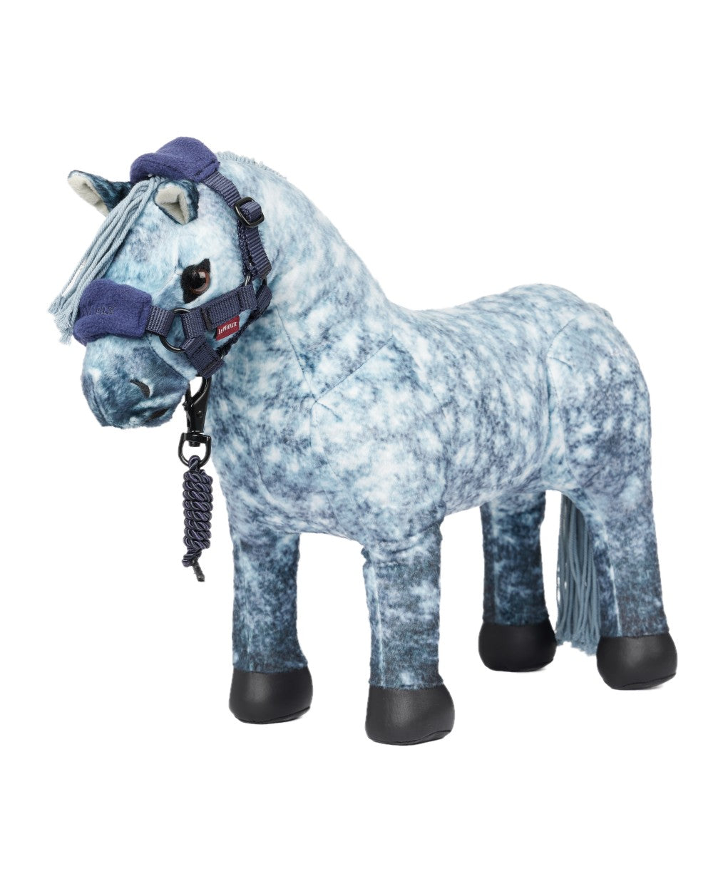 Ink Blue coloured LeMieux Toy Pony Vogue Headcollar on white background 