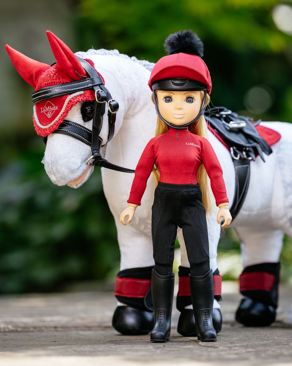 LeMieux Toy Rider Chloe On Outdoor Background