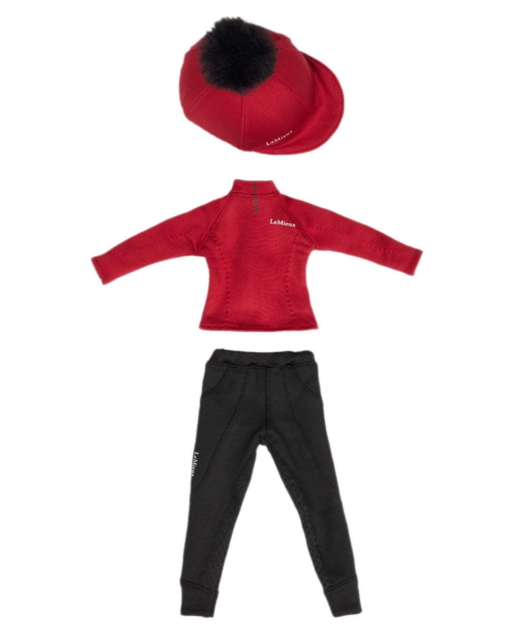 Chilli Coloured LeMieux Toy Rider Outfit on white background 