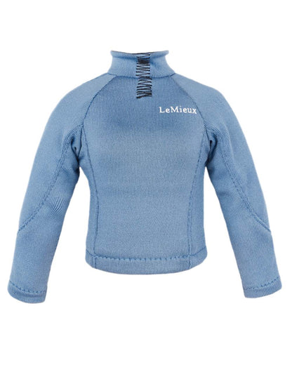 Ice Blue Coloured LeMieux Toy Rider Outfit on white background 