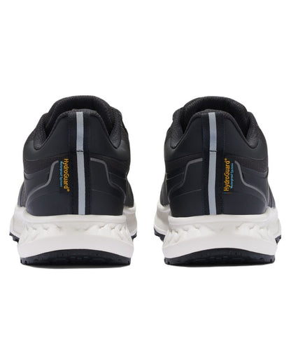 Black coloured LeMieux Trax Sports Waterproof Trainers on white background 