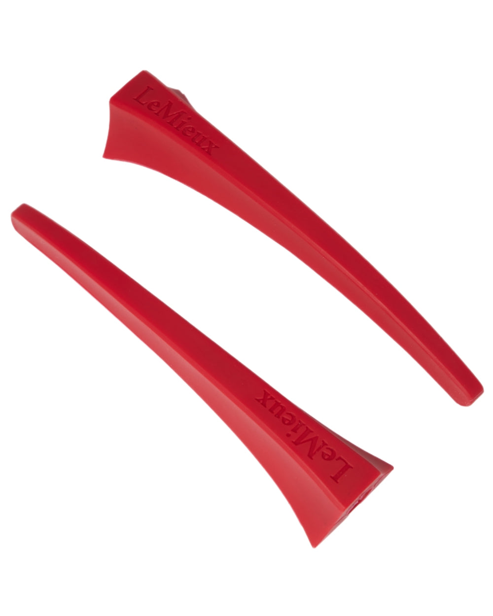 Chilli coloured LeMieux VectorFlex Stirrup Arm on white background 