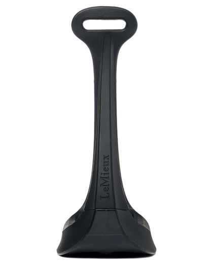 Black coloured LeMieux VectorFlex Stirrup Arm on white background 