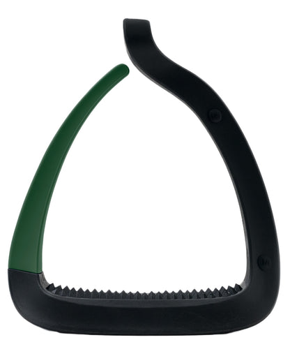 Hunter Green coloured LeMieux VectorFlex Stirrup Arm on white background 