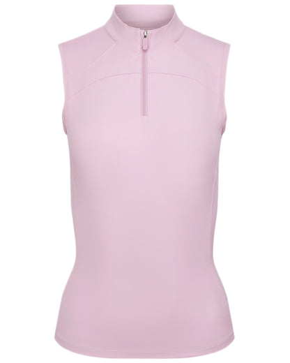 Fondant coloured LeMieux Womens Airflow Sleeveless Base Layer on white background 
