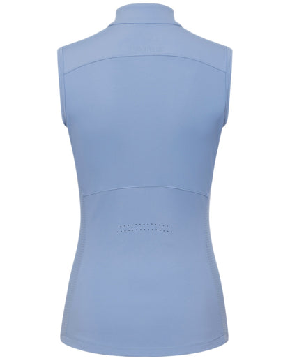 Powder Blue coloured LeMieux Womens Airflow Sleeveless Base Layer on white background 