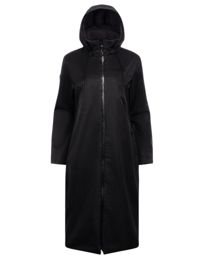 Black coloured LeMieux Womens All Elements Robe Coat on white background 