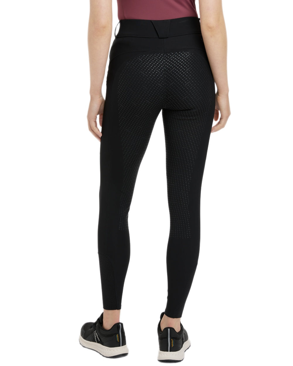 Black coloured LeMieux Womens Amy Breggings on white background 
