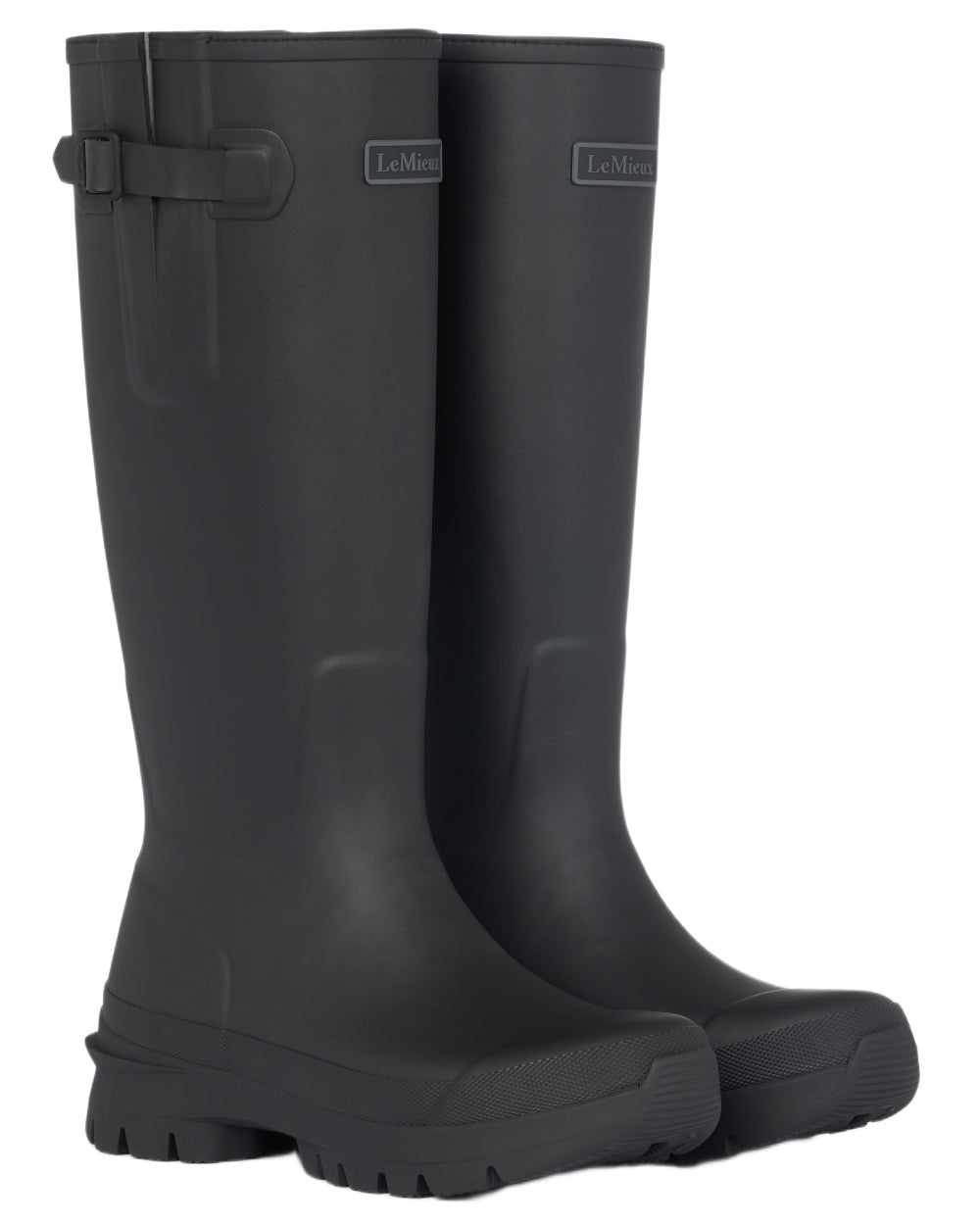 Black coloured LeMieux Womens Bramshaw Welly on white background 