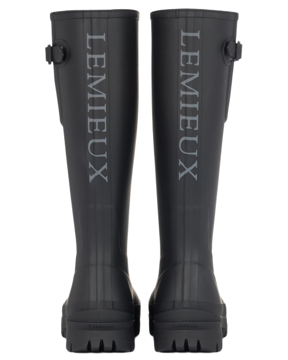 Black coloured LeMieux Womens Bramshaw Welly on white background 