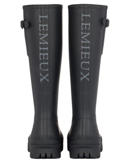 Black coloured LeMieux Womens Bramshaw Welly on white background 