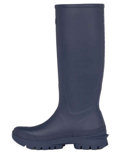 Navy coloured LeMieux Womens Bramshaw Welly on white background 