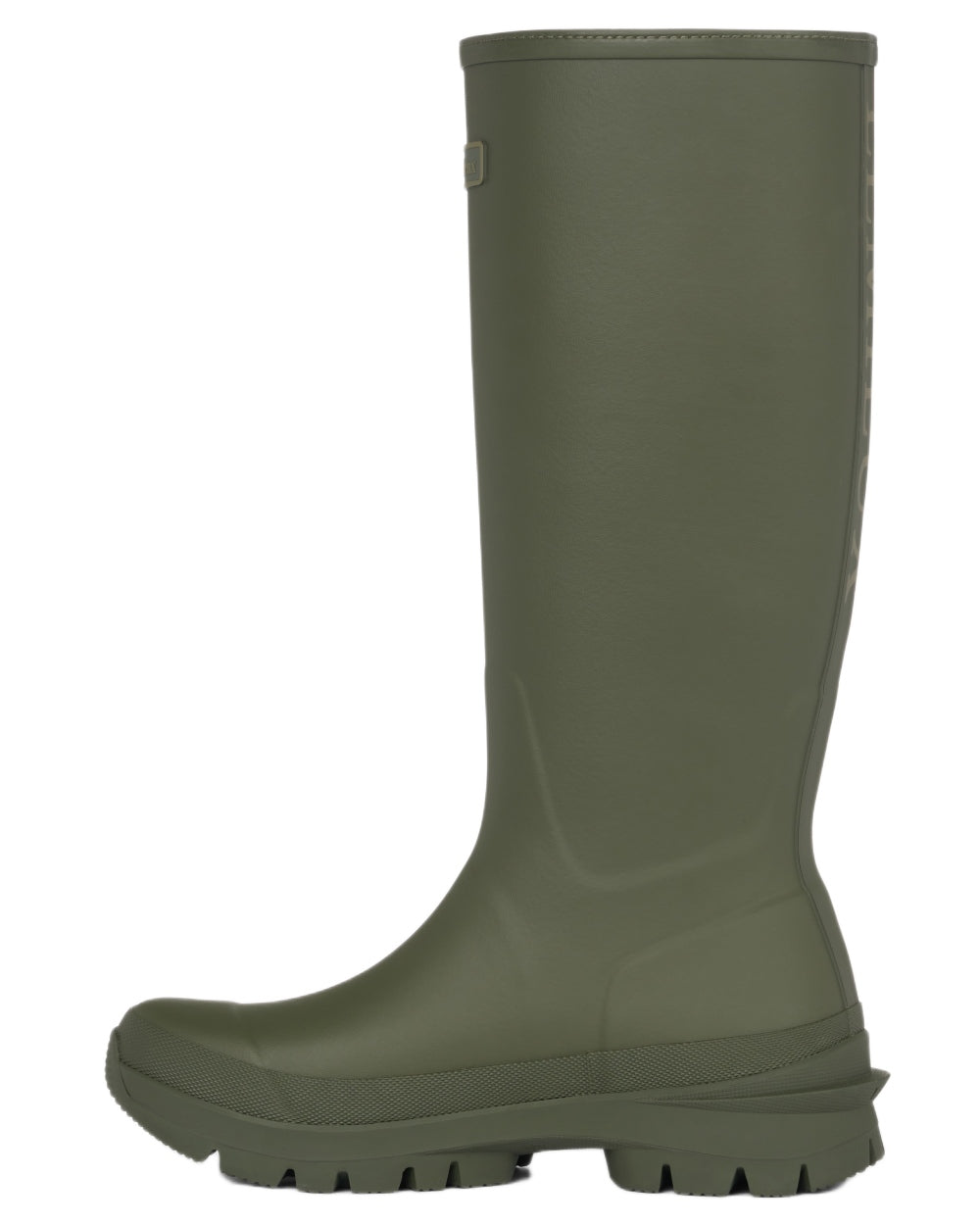 Olive coloured LeMieux Womens Bramshaw Welly on white background 