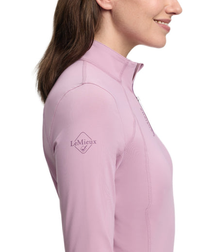 Fondant coloured LeMieux Womens Classique Base Layer on white background 