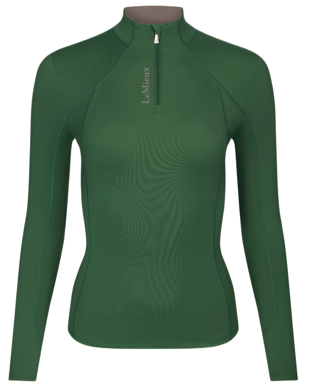 Hunter Green coloured LeMieux Womens Classique Base Layer on white background 