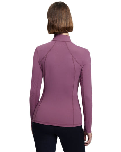 Mallow coloured LeMieux Womens Classique Base Layer on white background 