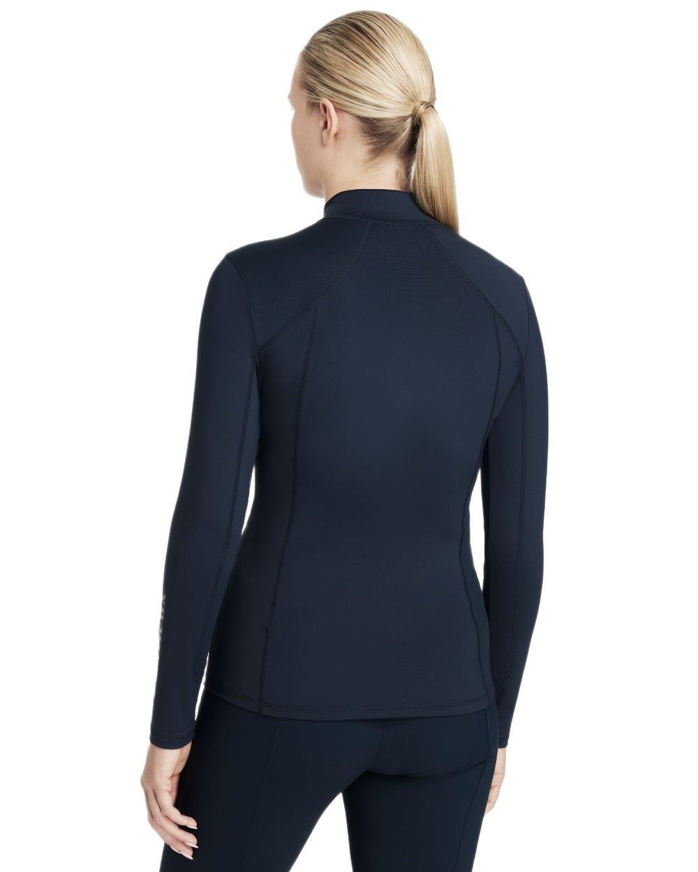 Navy coloured LeMieux Womens Classique Base Layer on white background 