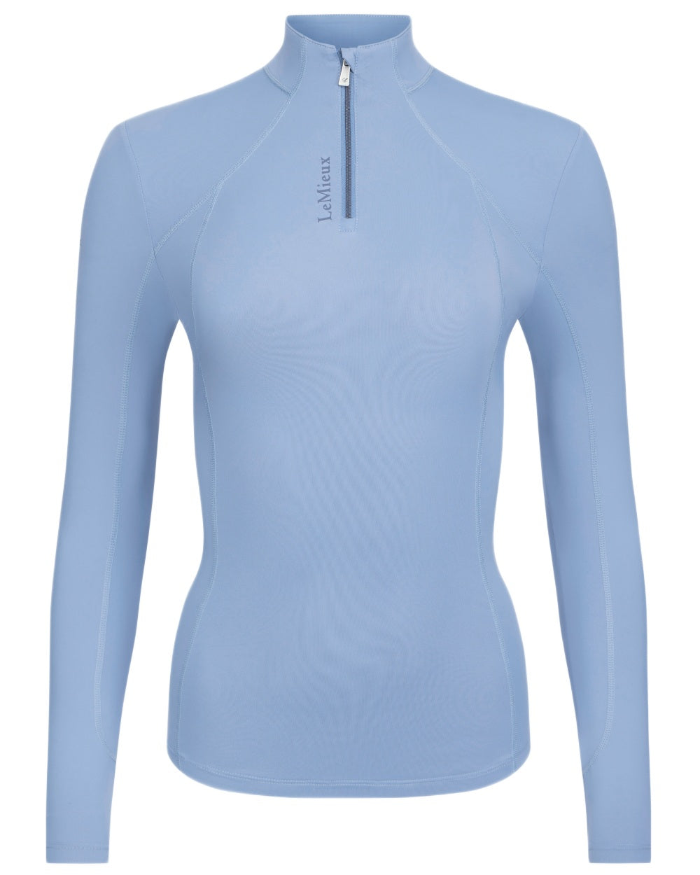 Powder Blue coloured LeMieux Womens Classique Base Layer on white background 