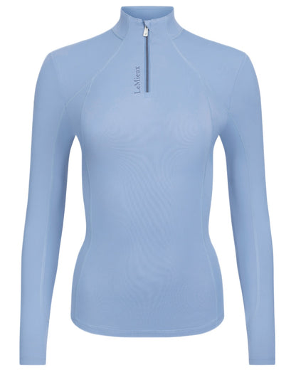 Powder Blue coloured LeMieux Womens Classique Base Layer on white background 