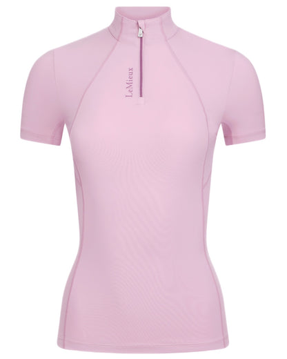 Fondant coloured LeMieux Womens Classique Short Sleeve Base Layer on white background 