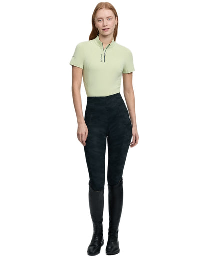 Macaron coloured LeMieux Womens Classique Short Sleeve Base Layer on white background 