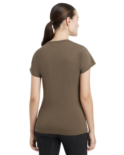 Alpine coloured LeMieux Womens Classique T-Shirt on white background 