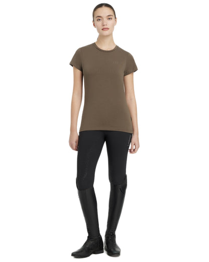 Alpine coloured LeMieux Womens Classique T-Shirt on white background 