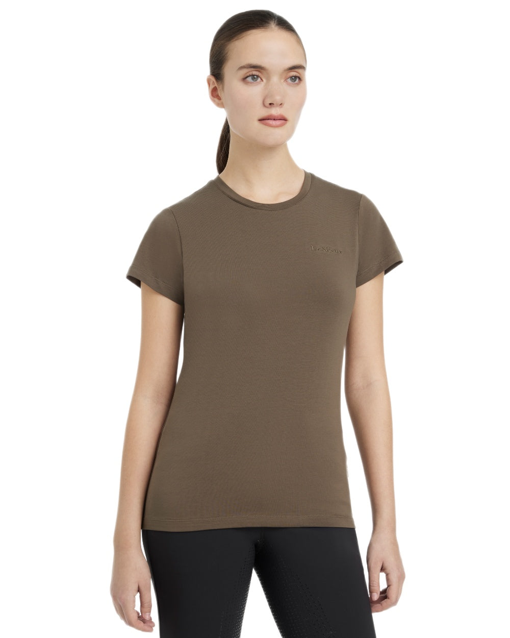 Alpine coloured LeMieux Womens Classique T-Shirt on white background 