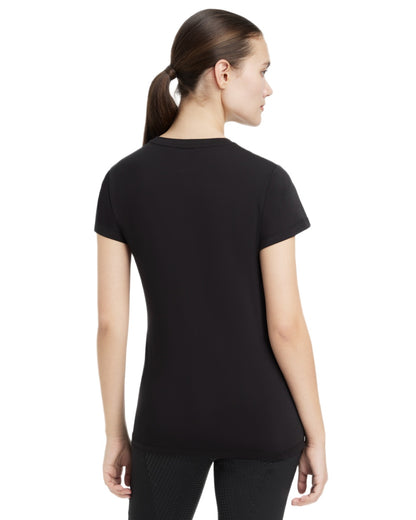 Black coloured LeMieux Womens Classique T-Shirt on white background 