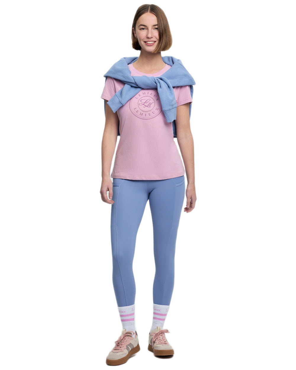 Fondant coloured LeMieux Womens Classique T-Shirt on white background 